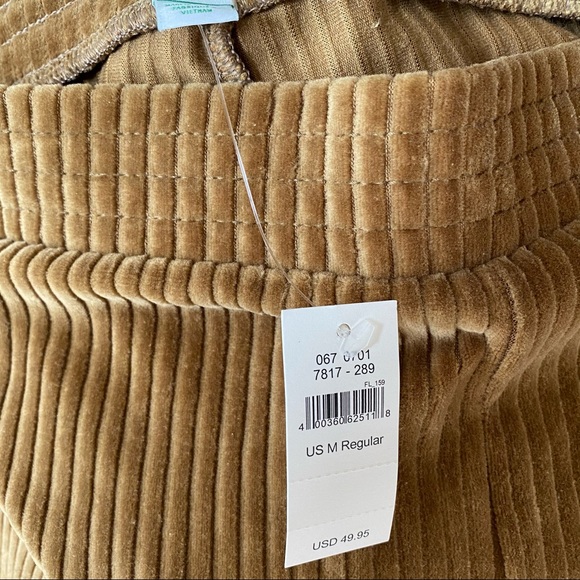 Aerie NWT groove on highwaist velour flare leg legging size M tree line gold - Picture 8 of 8